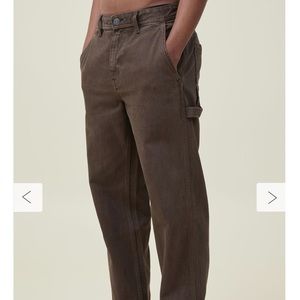 Men’s baggy pants workers chocolate (brown)